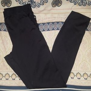 Black Cutout Workout Pants